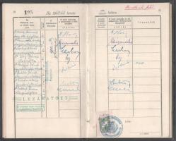 1946 Eger, a Magyar Katolikus Jogakadémia jog- és államtudományi karának leckekönyve Osgyáni Antal r...