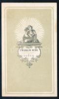 cca 1865-1870 Tüzér katonatiszt egészalakos portréja, vizitkártya Fridolin (Friedolin) Hess lugosi m...