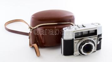 Agfa Optima Compur fényképezőgép, Agfa color Apotar S objektívvel, tokjában.