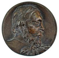 Marhenke Vilmos (1842-1915) 1902. "Vörösmarty Mihály" bronzírozott Fe emlékérem (77mm) T:AU