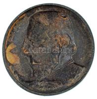 Marhenke Vilmos (1842-1915) 1902. "Vörösmarty Mihály" bronzírozott Fe emlékérem (77mm) T:A...