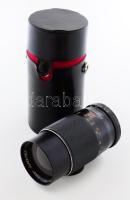 Porst Super-Tele 1:3,5/200mm objektív, tokjában.