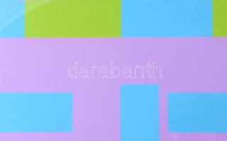 Bak Imre (1939-2022): Színfázis 3., 1977. Szitanyomat, papír, jelzett a hátoldalán. Plexiüvegezett k...