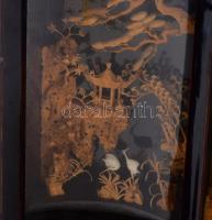 San You háromosztatú parafakép. Címkével jelzett, minimális kopással, 19,5x30 cm