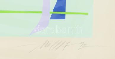 Müller Árpád (1961-2006): I (a Decoration mappából). Szitanyomat, papír, jelzett. Művészpéldány AE 3...