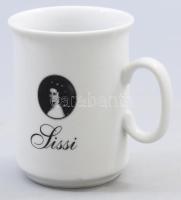 Epiag bögre Sissi arcképével, jelzett, hibátlan, m: 9,5 cm