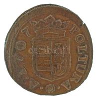 1707KB Rézpoltúra "II. Rákóczi Ferenc", kapszulában (2,53g) T:AU,XF, pici repedés a pereme...