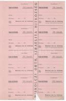 1920. "Miskolci orth. izr. hitközség / Telegdy-utcai fiókimaház" női imaszékre szóló bárca...