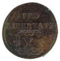 1704. X Poltura Cu "II. Rákóczi Ferenc", kapszulában (8,02g) T:AU,XF, pici repedés a perem...