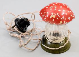 Meinl Gyula gombalámpa, jelzett, kopással, m: 10 cm