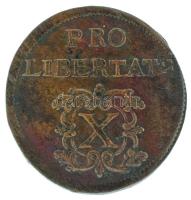 1705. X Poltura Cu "II. Rákóczi Ferenc", kapszulában (8,47g) T:AU, részleges veretkettőződésből adódó verdehiba Hungary 1705. X Poltura Cu "Francis II Rákóczi", in capsule (8,47g) C:AU, minting error resulting from partial die doubling Huszár: 1535., Unger II.: 1133.a