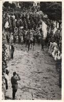 Ipolyság 1938 military parade photo So.Stpl