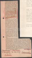1952 Estoril, Casa S. José, 1952. január 25., vitéz nagybányai Horthy Miklós (1868-1957) gépelt leve...
