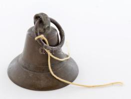 Régi bronz csengő, m: 6 cm