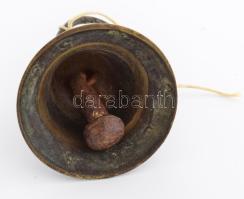 Régi bronz csengő, m: 6 cm