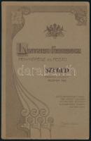 cca 1910 Katonatiszt és felesége portréja, kabinetfotó Lintner Ferenc szegedi műterméből, 16x10,5 cm