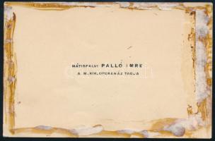 cca 1917-1945 mátisfalvi Palló Imre (1881-1978) operaénekes, a M. Kir. Operaház tagjának névjegykárt...