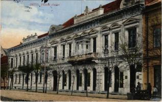 1918 Detta, Ghedu, Deta; Fő utca, Heldenwanger &amp; Uhrmann üzlete. Ballon József kiadása / main street, shop + "DETTA PU." (EK)