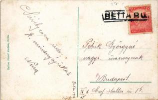 1918 Detta, Ghedu, Deta; Fő utca, Heldenwanger &amp; Uhrmann üzlete. Ballon József kiadása / mai...