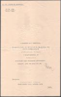 1938 Bp., őrnagyi kinevezés Schiller János nyug. m. kir. százados részére, Rőder Vilmos (1881-1969) vezérezredes, honvédelmi miniszter autográf aláírásával, dombornyomott címerrel, hajtva, jó állapotban, 41,5x26 cm