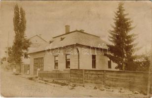 Désakna, Ocna Dejului (?); Thoroczkay László szállodája és vendéglője, utcakép / hotel and restaurant advertisement, street view. photo (gyűrődések / creases)