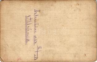 1917 Skhodra, Szkutari, Kadar; magyar katonák a DGT-ALBATROS típusú motoros vontató fedélzetén / Hun...