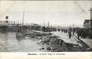 1907 Messina, il porto dopo il cataclisma / after the earthquake, port