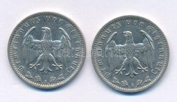 Német Harmadik Birodalom 1937A 1M Ni + 1938A 1M Ni T:AU,XF
German Third Reich 1937A 1 Reichsmark Ni...