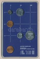 Hollandia 1984. 5c-2 1/2G (5xklf) forgalmi sor műanyag tokban, pénzverdei zsetonnal T:UNC Netherland...