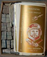 Gagarin, űrrepülés legalább ezer darabos magyar gyufacímke-gyűjtemény benne családi címkék is / Gagarin, space collection of Hungarian match labels
