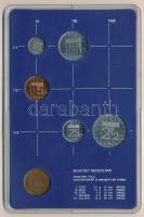 Hollandia 1986. 5c-2 1/2G (5xklf) forgalmi sor műanyag tokban, pénzverdei zsetonnal T:UNC Netherland...