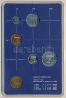 Hollandia 1986. 5c-2 1/2G (5xklf) forgalmi sor műanyag tokban, pénzverdei zsetonnal T:UNC Netherland...