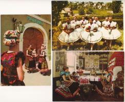 21 db MODERN népművészeti motívum képeslap / 21 modern folklore postcards