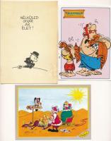 21 db MODERN humoros üdvözlő képeslap / 21 modern humour greeting art postcards