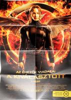 Az éhezők viadala: A kiválasztott. I. rész./Csillagok között. Kétoldalas filmplakát. Hajtva. 79x56 cm.