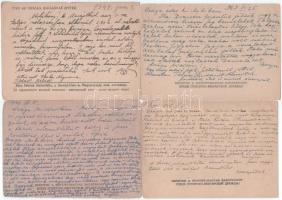 8 db RÉGI második világháborús orosz-magyar hadifogoly levelezőlap, vegyes minőségben. "Erősíts...