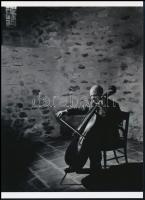 1954 Yousuf Karsh (1908-2002) kanadai fotóművész felvétele (Pablo Casals), 1 db modern nagyítás, jelzés nélkül, 21x15 cm