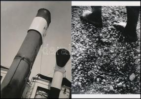 cca 1931 Lengyel Lajos (1904-1978) grafikus, könyvtervező és fotóművész felvételei, 2 db modern nagyítás, jelzés nélkül, 21x15 cm