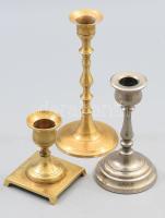 3 darab gyertyatartó, m: 16 cm alatt