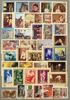 Festmény motívum gyűjtemény az egész világból, 10 vastag fehér lapos A4-es berakóban