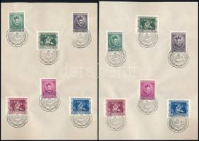 1935 Pázmány sor elsőnapi bélyegzéssel, 2 db emléklap