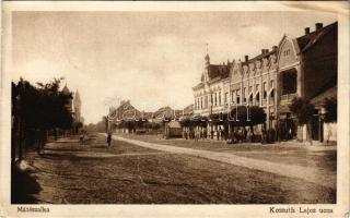 Mátészalka, Kossuth Lajos utca, Ipari és Kereskedelmi Bank. Özv. Vay Gyuláné és dr. Zsdánszky Kálmán kiadása (ázott sarkak / worn corners)