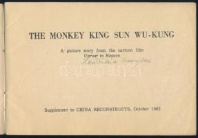 1962 The Monkey King Sun Wu-Kong. A picture story from the cartoon film Uproar in Heaven. Színes kép...