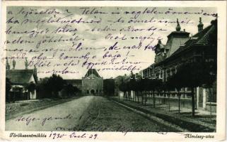 1930 Törökszentmiklós, Almássy utca. Kongorácz János kiadása (EK)