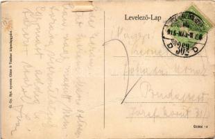 1915 Lipótvár, Újvároska, Leopoldov; Vasútállomás. G. Gy. Bpt. Glass &amp; Tuscher / railway sta...