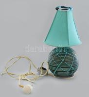 Iparművész asztali lámpa, ernyővel, m: 33 cm