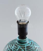 Iparművész asztali lámpa, ernyővel, m: 33 cm