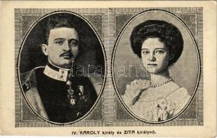 IV. Károly király és Zita királynő / Charles IV and Queen Zita. Bíró A. Bpest. (EK)