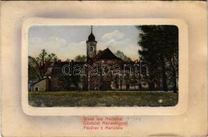 1914 Máriavölgy, Marienthal, Marianka, Mariatál (Pozsony, Pressburg, Bratislava); templom / church. Franz Schemm Kunstanstalt (ázott / wet damage)