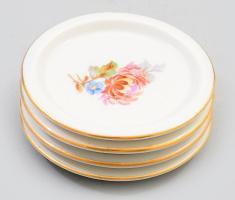 Zsolnay 4 darab kis tálka, jelzett, hibátlan, d: 6 cm